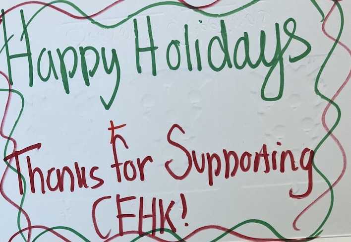 Happy Holidays! Thanks for Supporting CFHK!